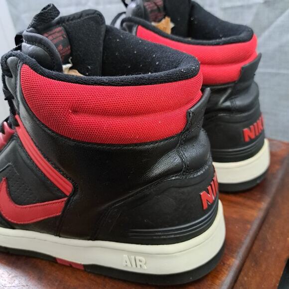 %Nike Air Force II High Black Varsity Red Bred 2003 Size 13 / A 31 main image 5